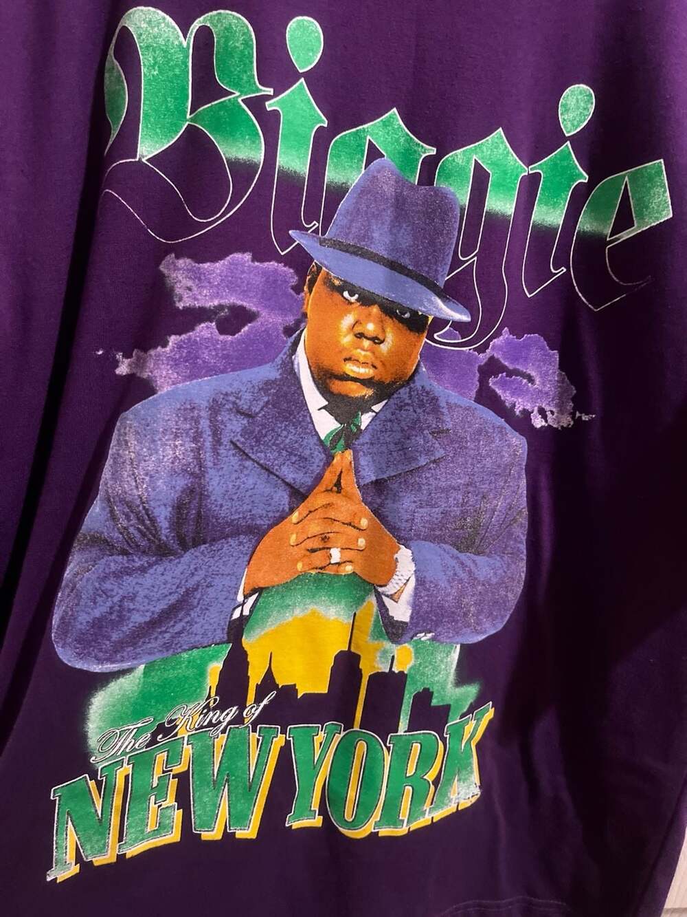 The Notorious B.I.G. Biggie King of New York Graphic T-Shirt Size L
